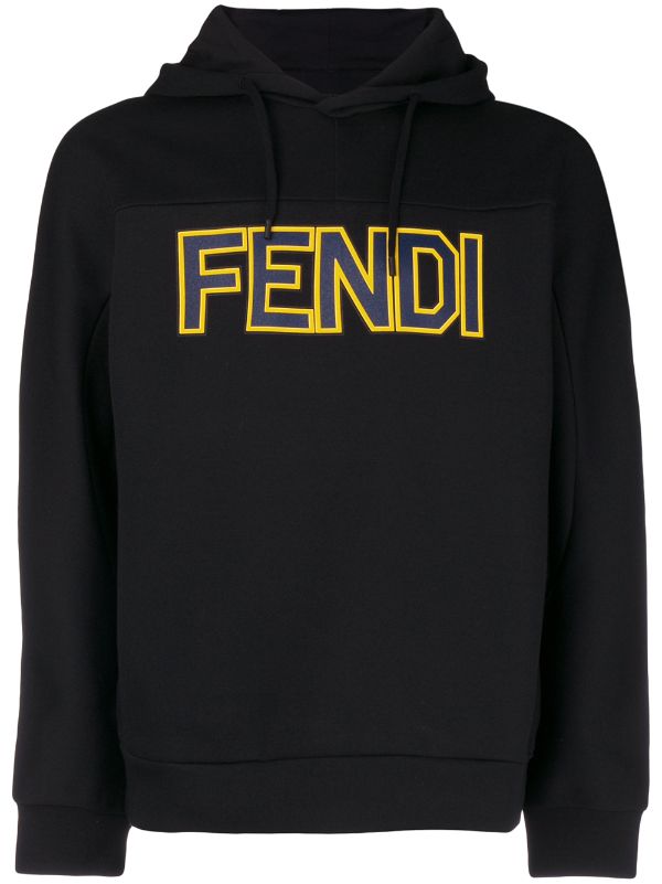 Fendi Logo Patch Hoodie | Farfetch.com