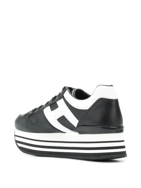 Hogan Fall Winter 21/22 h222 sneakers in white and silver -  HXW2220T548Q8Q0351
