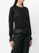 Comme Des Garçons Noir Kei Ninomiya cárdigan de punto efecto satinado a capas