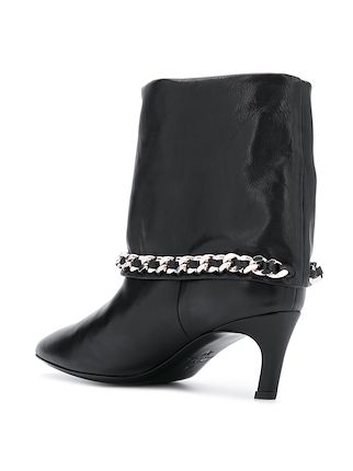 chain embellished ankle boots展示图