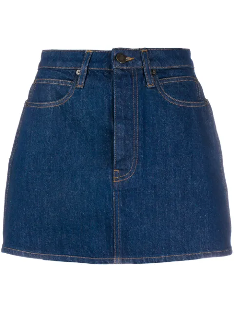 Calvin Klein Jeans Est. 1978 Brooke Shields panel rinse mini skirt