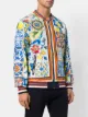 Dolce & Gabbana Majolica print bomber jacket