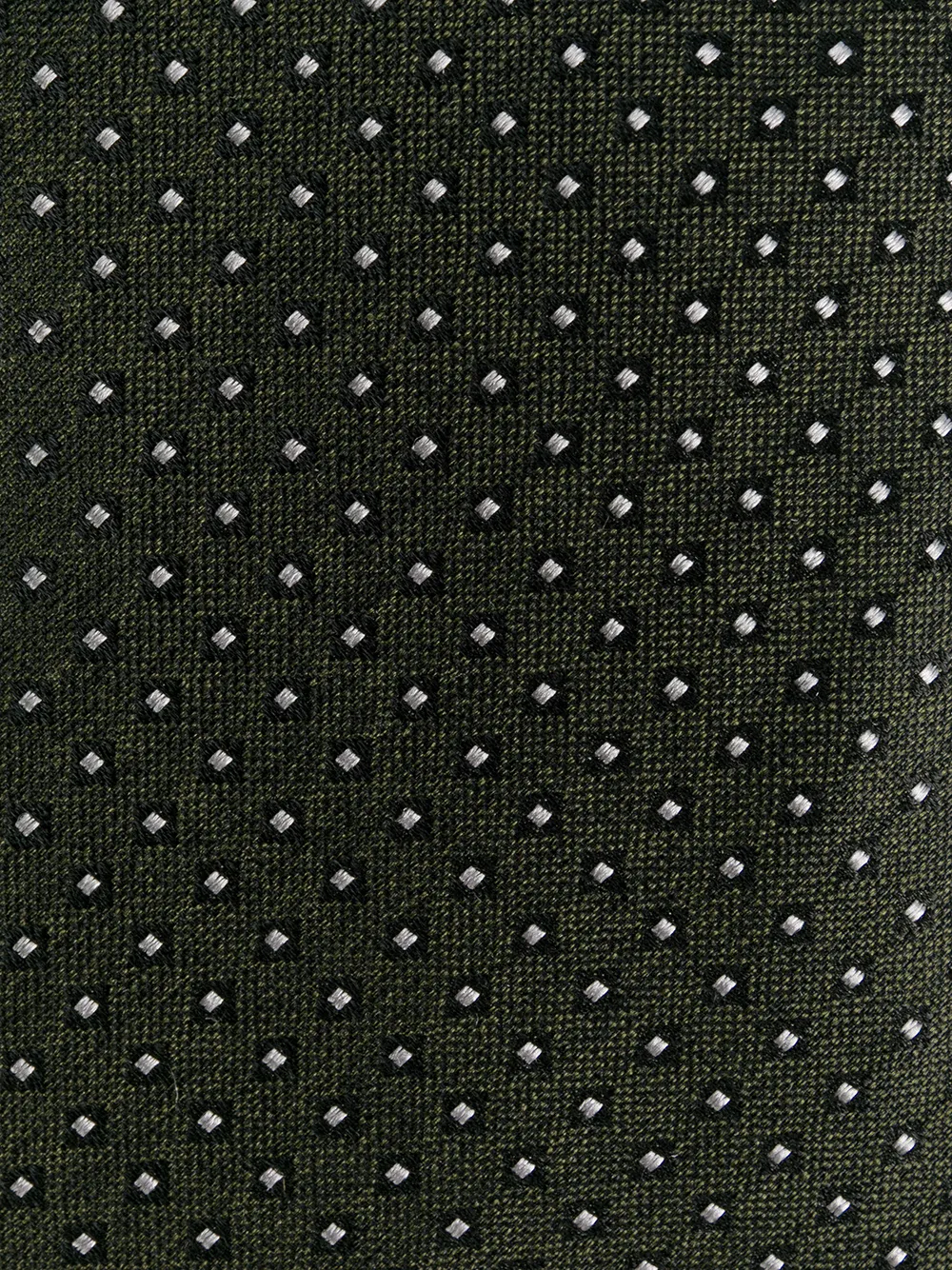 Brunello Cucinelli polka gestippeld stropdas - Groen