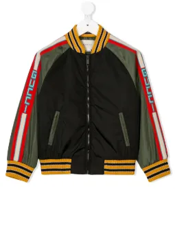 Gucci stripe bomber jacket