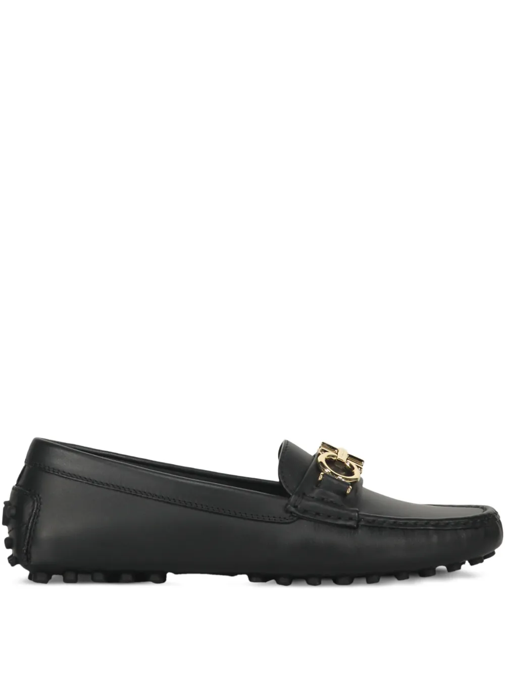 Ferragamo Gancini-horsebit leather loafers | Black | Image 1