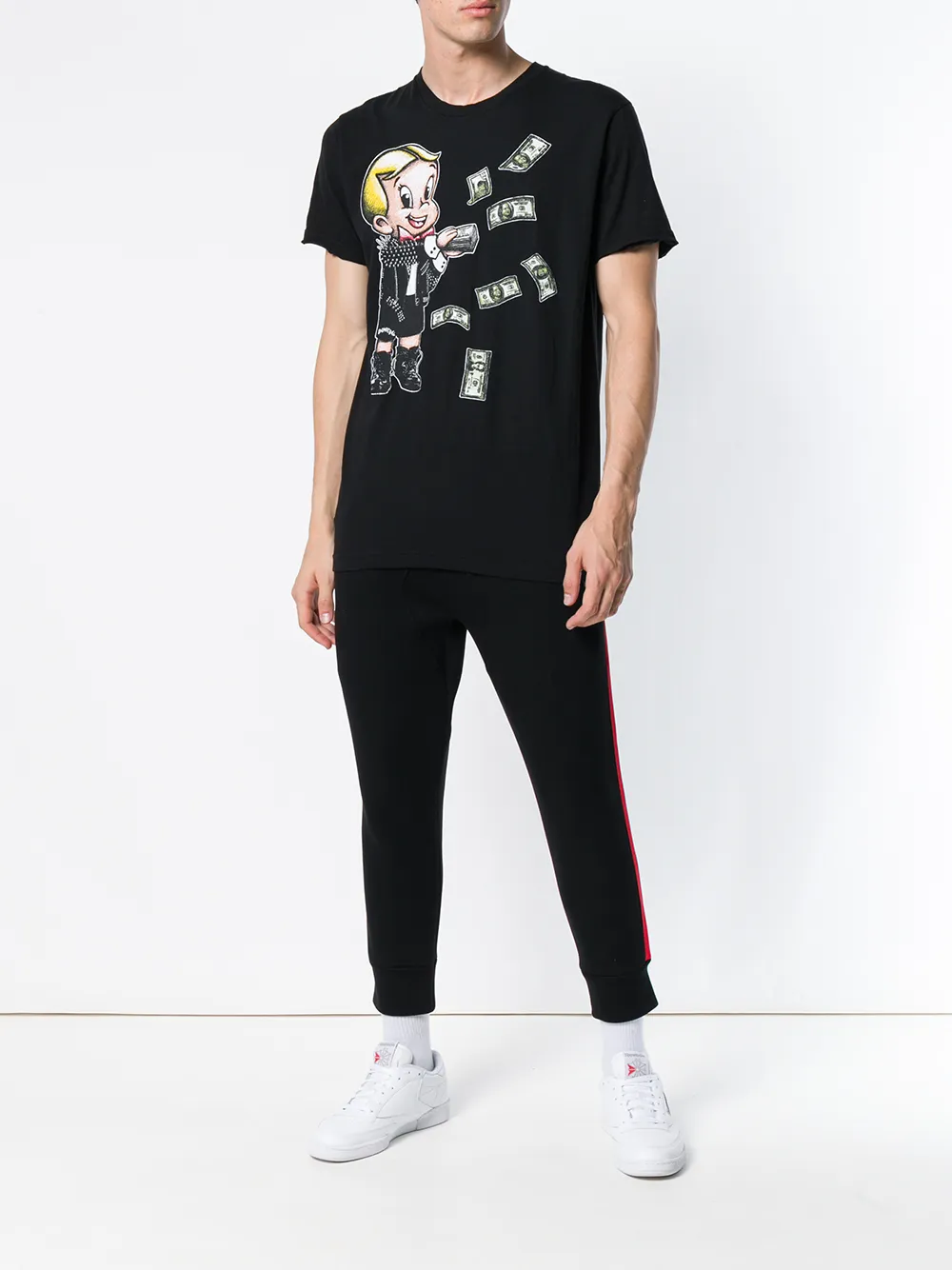  Domrebel 'baller' T Shirt   Schwarz 