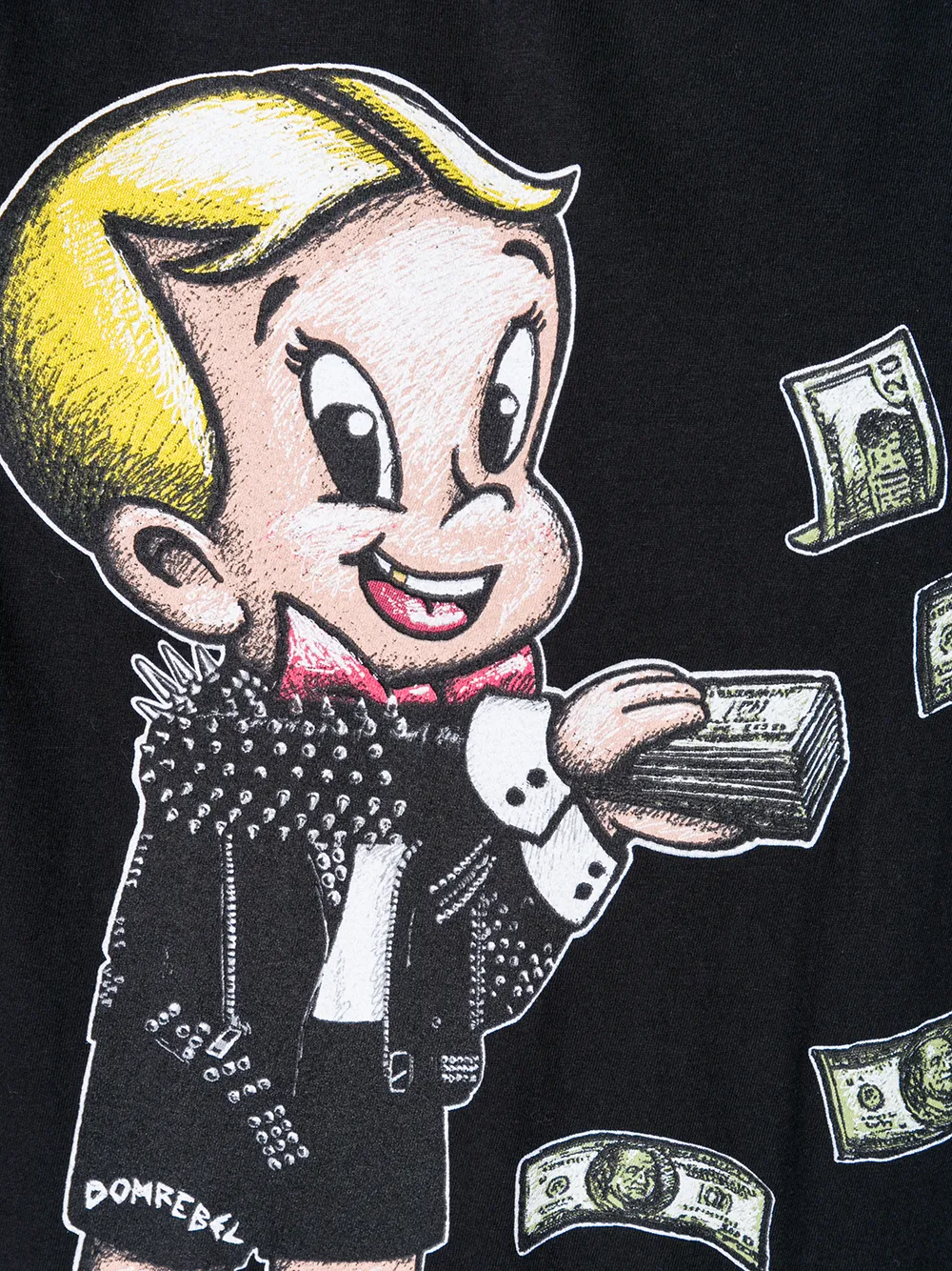 DOMREBEL T-shirt Zwart