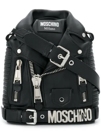 Moschino Biker Backpack Factory Sale 