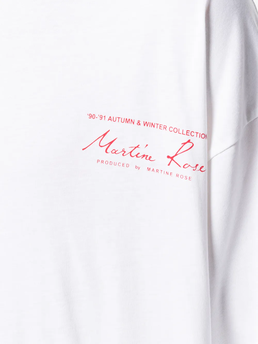 Martine Rose mock neck blouse Wit