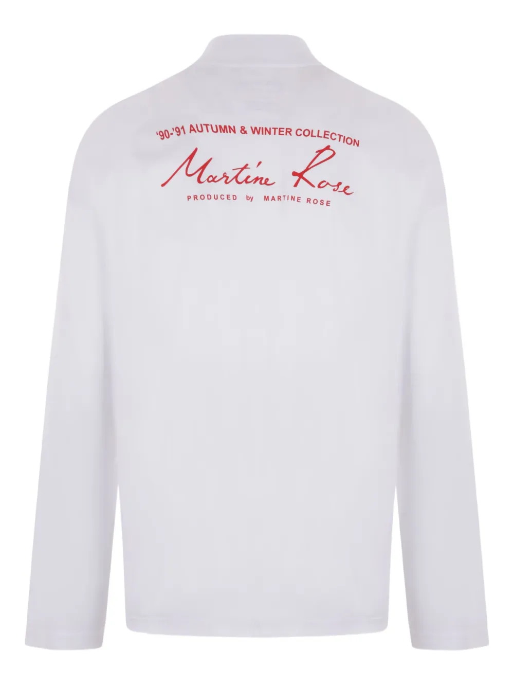 Martine Rose mock neck blouse Wit
