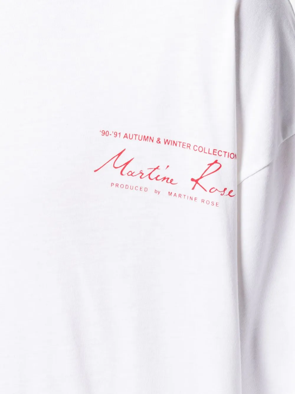 Martine Rose mock neck blouse Wit