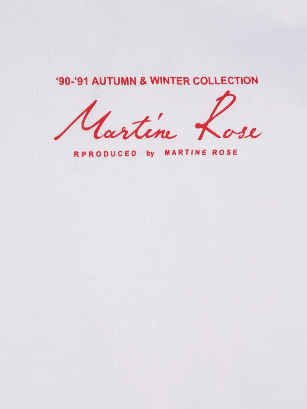 Martine Rose mock neck blouse Wit