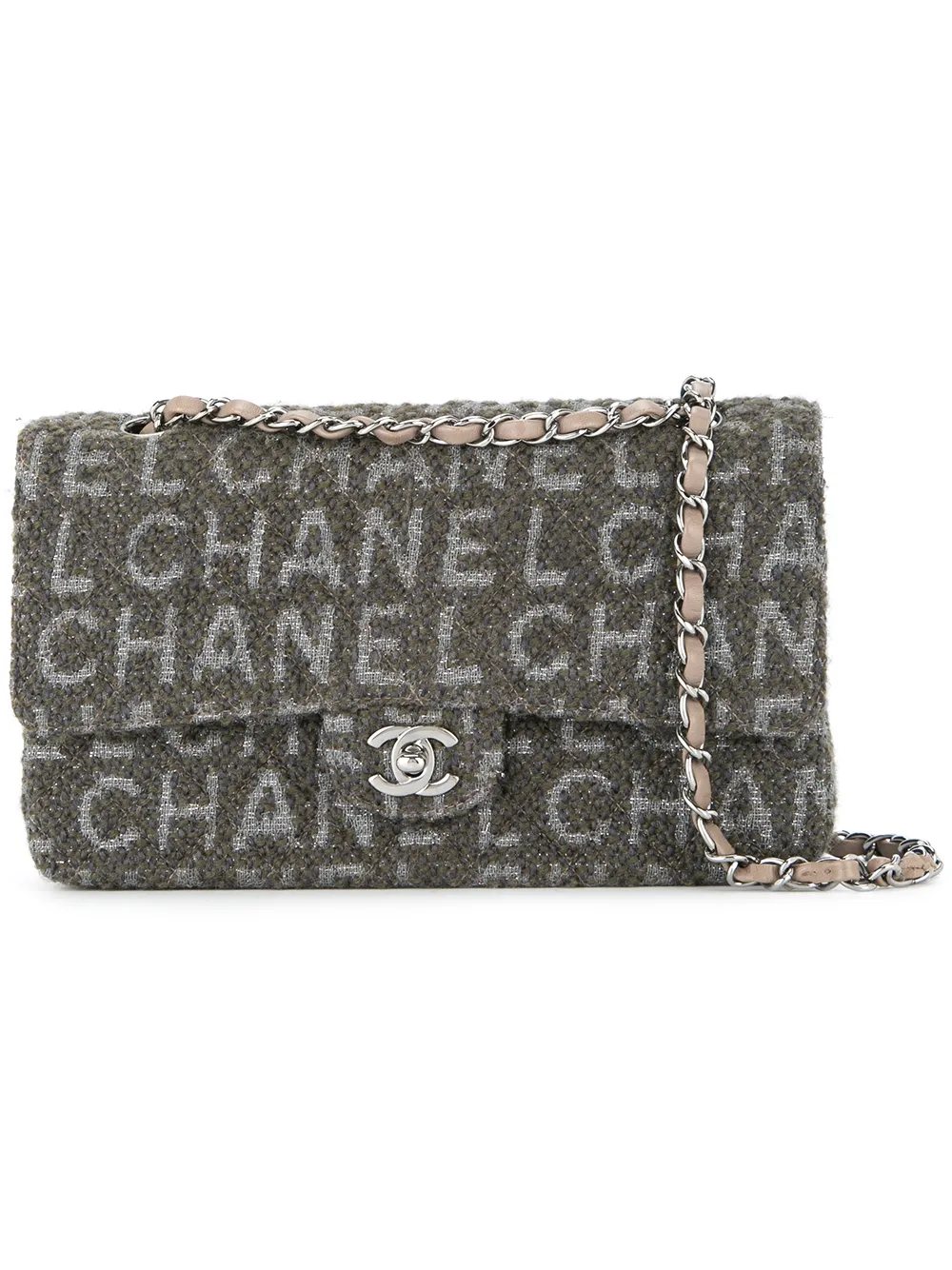 CHANEL PreOwned Quilted CC Double Flap Chain Shoulder Bag Farfetch