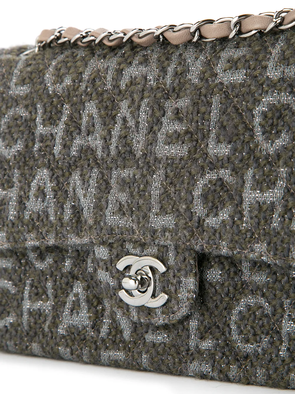 CHANEL PreOwned Quilted CC Double Flap Chain Shoulder Bag Farfetch