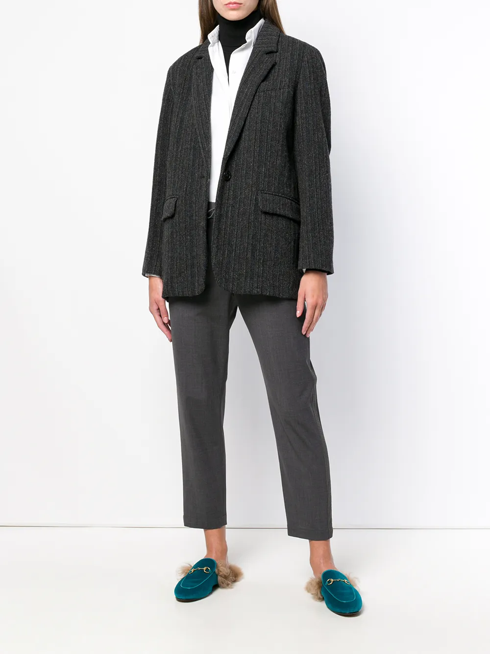 Brunello Cucinelli losvallende joggingbroek - Grijs