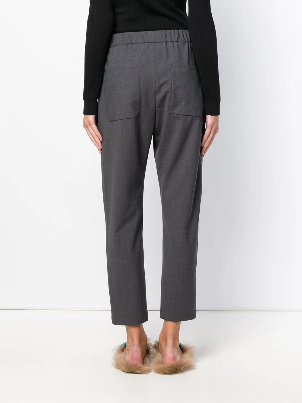 Brunello Cucinelli losvallende joggingbroek Grijs