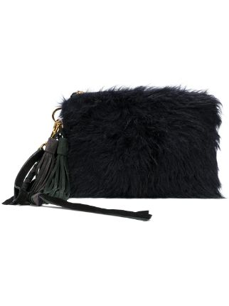 fluffy clutch bag