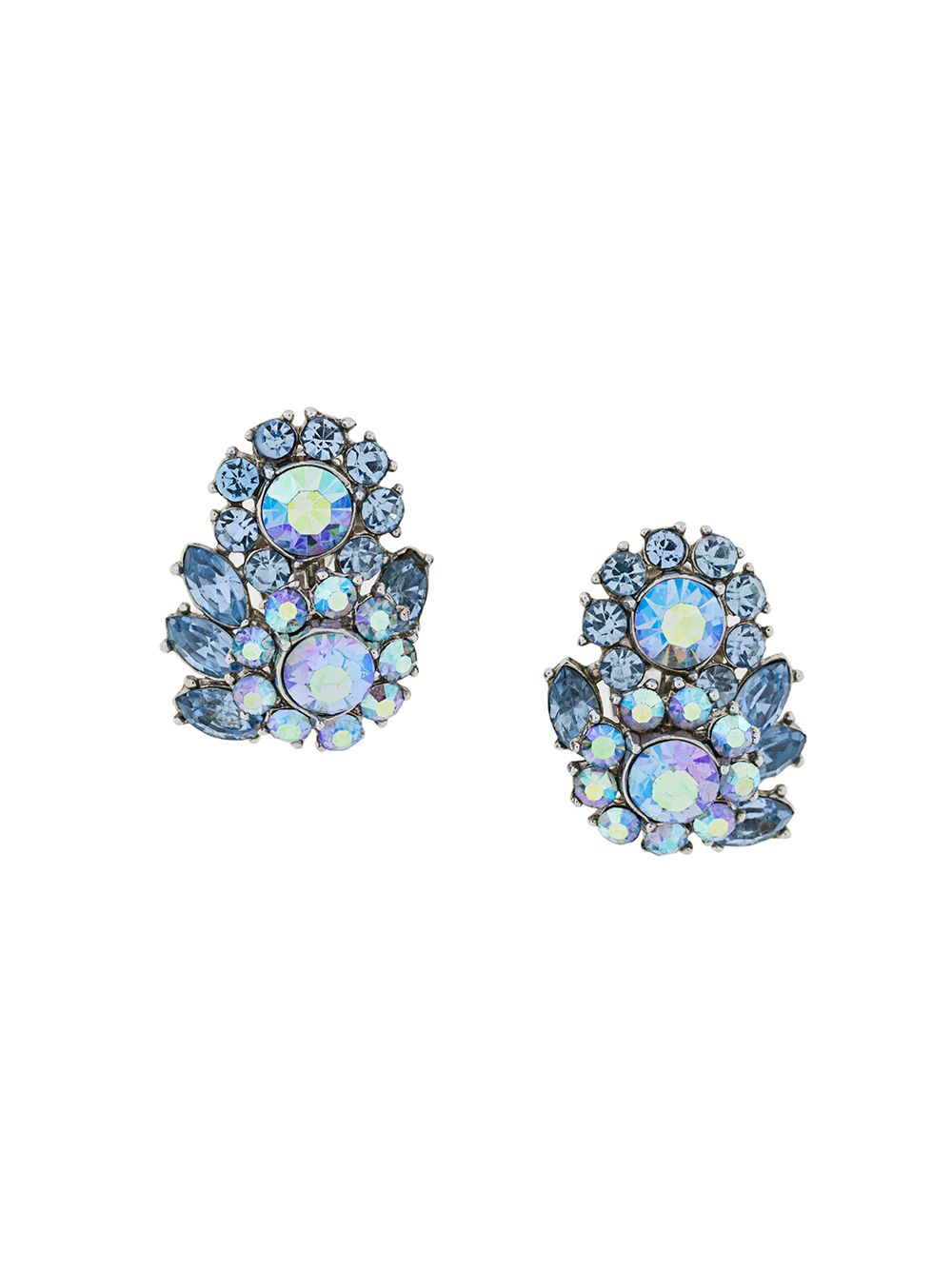 фото Susan caplan vintage trifari swarovski crystal clip-on earrings