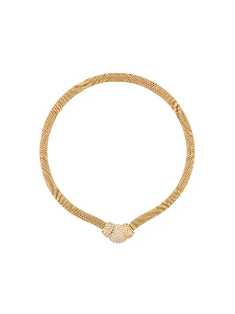 Christian Dior Pre-Owned 1980s pre-owned mesh collar necklace