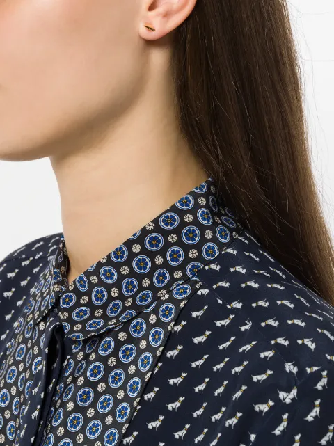 SHAUN LEANE ROSE THORNE MEDIUM BAR EARRING