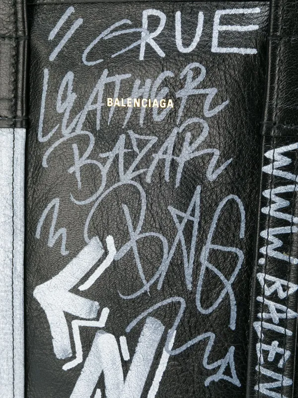 balenciaga graffiti shopper