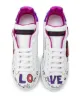 Dolce & Gabbana Verzierte Sneakers mit Kritzel-Print