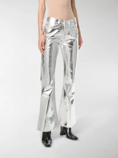 mm6 silver pants