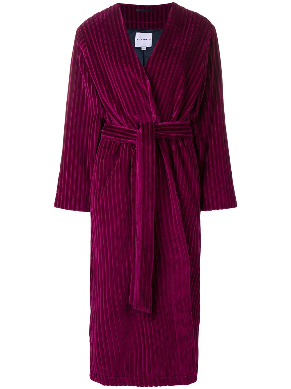 Mira Mikati Lange kimono met franjes Roze