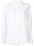 Equipment Signature slim-fit silk shirt - White