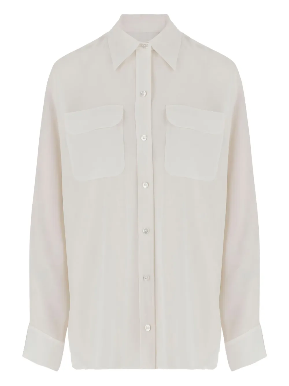 Signature slim-fit silk shirt