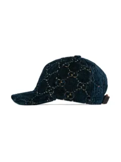gucci velvet baseball cap