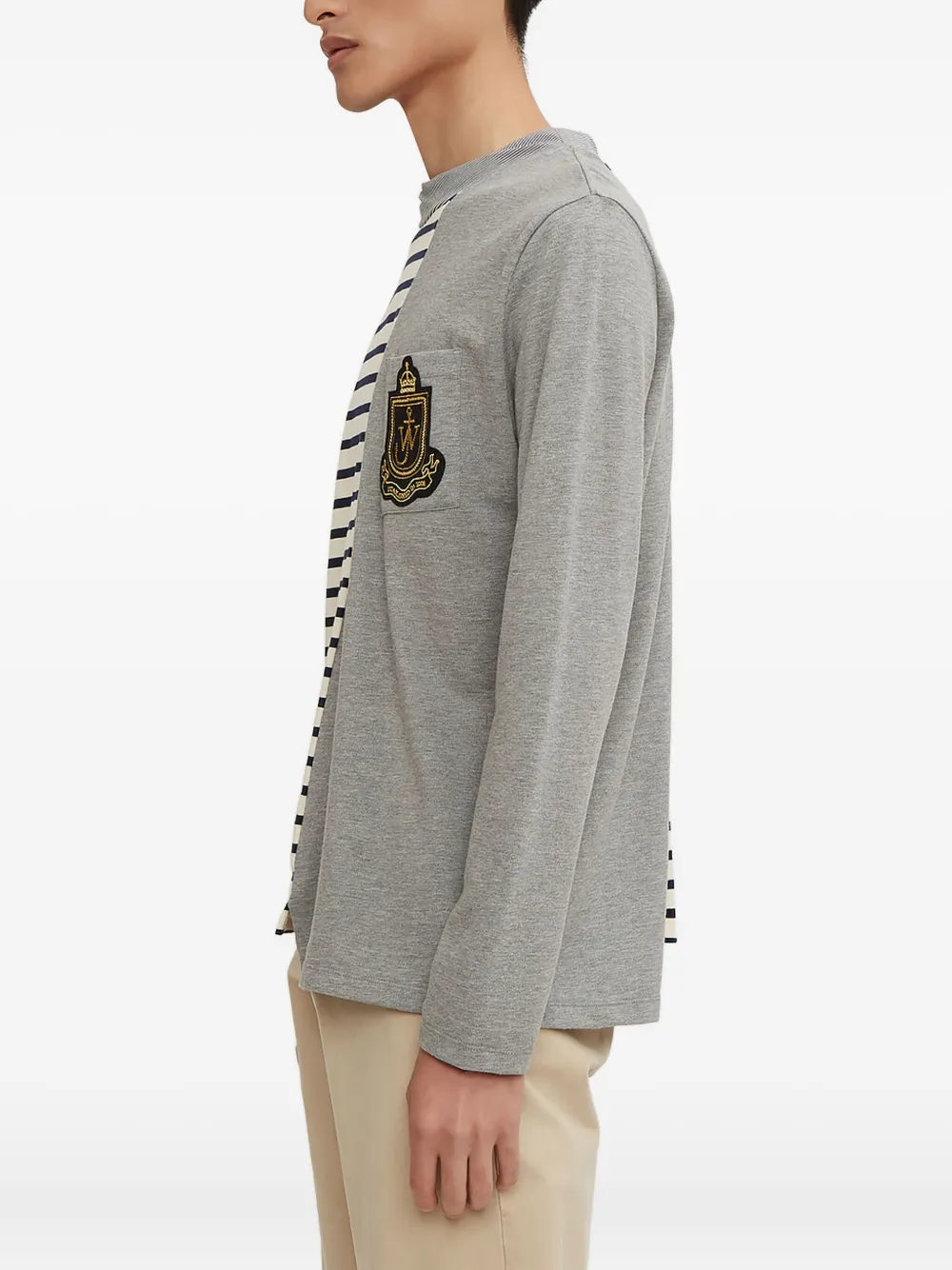 JW Anderson gekleurd overhemd met lange mouwen Grijs