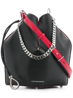 Alexander Mcqueen Purses Handbags Farfetch Alexander Mcqueen Bucket Bag