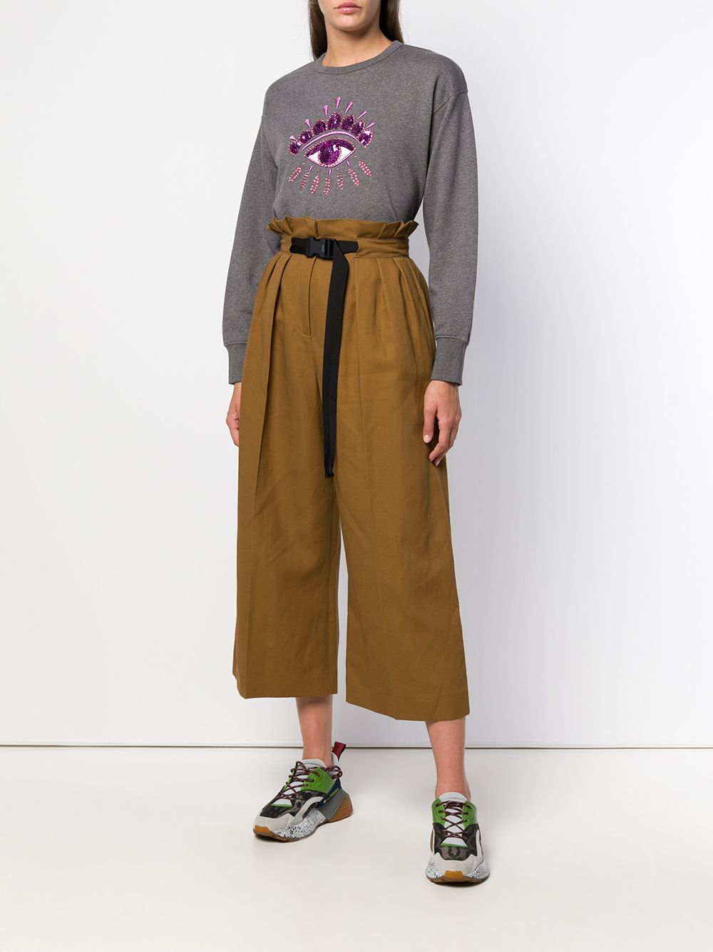 фото Kenzo cropped high waisted trousers