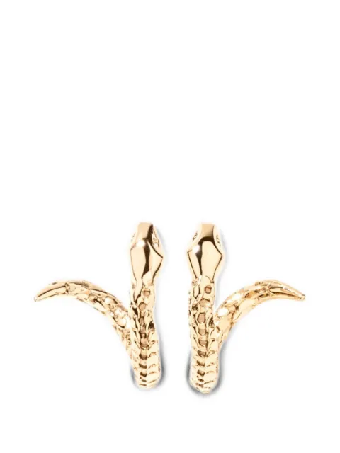 Aurelie Bidermann aretes de argolla con diseño de serpiente
