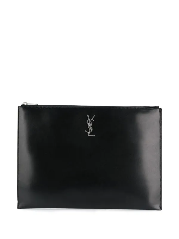 ysl clutch bag silver