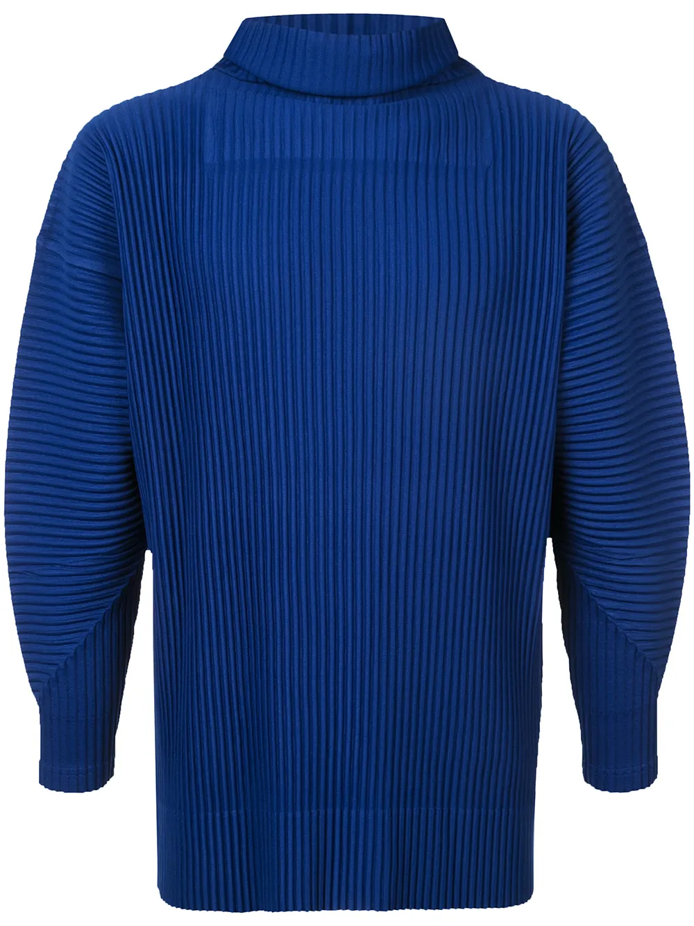 

Homme Plissé Issey Miyake suéter plisado con cuello vuelto - Azul