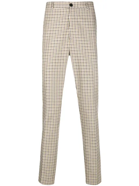 Kenzo checkered print tailored trousers 