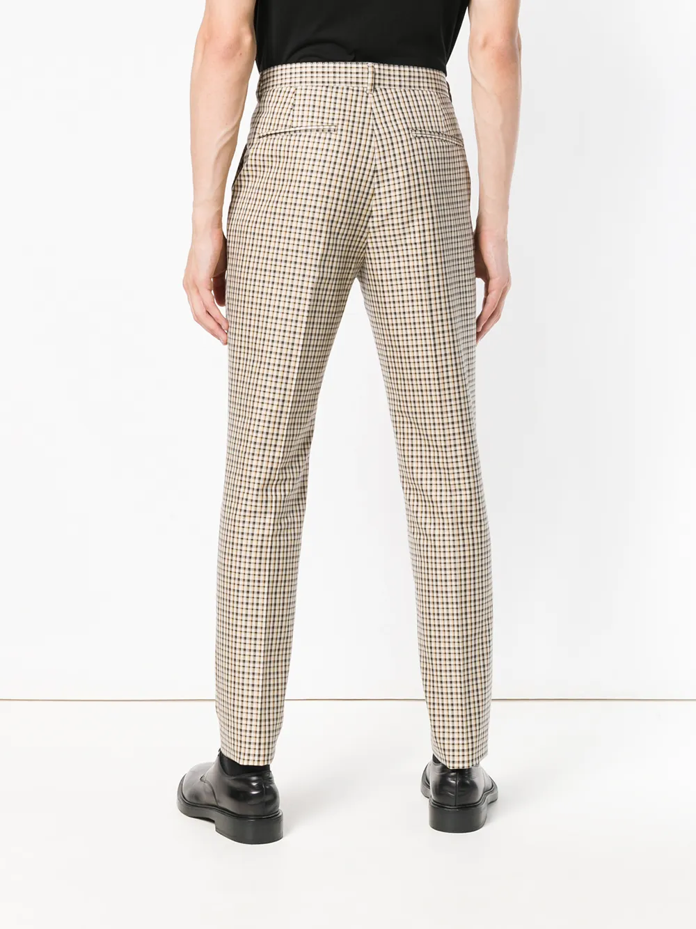 Kenzo geruite print getailleerde broek Beige
