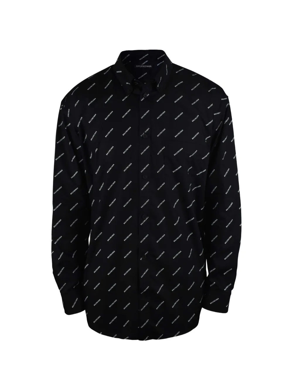 Balenciaga Hemd mit Logo - Schwarz