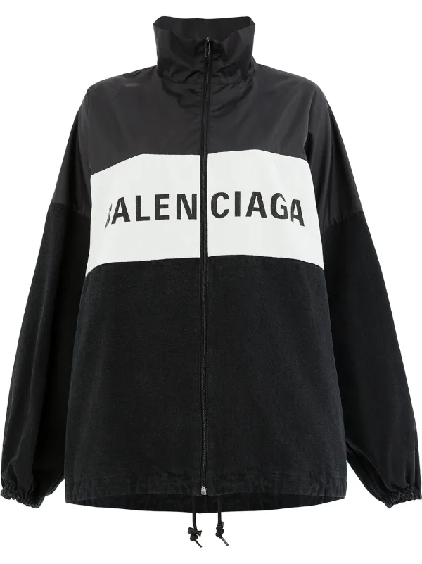 Balenciaga Zipped Logo Jacket - Farfetch