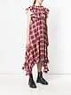 MSGM チェック ラッフル ワンピース