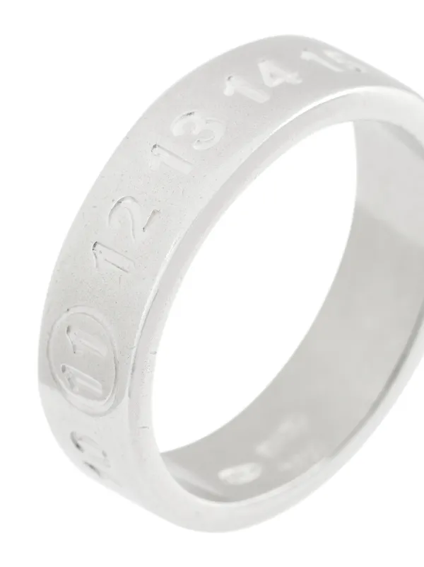 Maison Margiela Logo Ring | Metallic | FARFETCH AE
