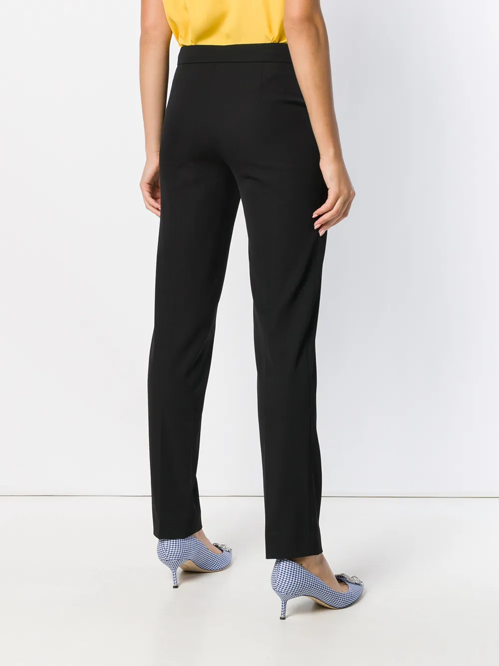 Moschino high waist cropped broek Zwart