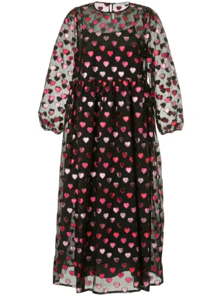 Sheer heart dress Clearance