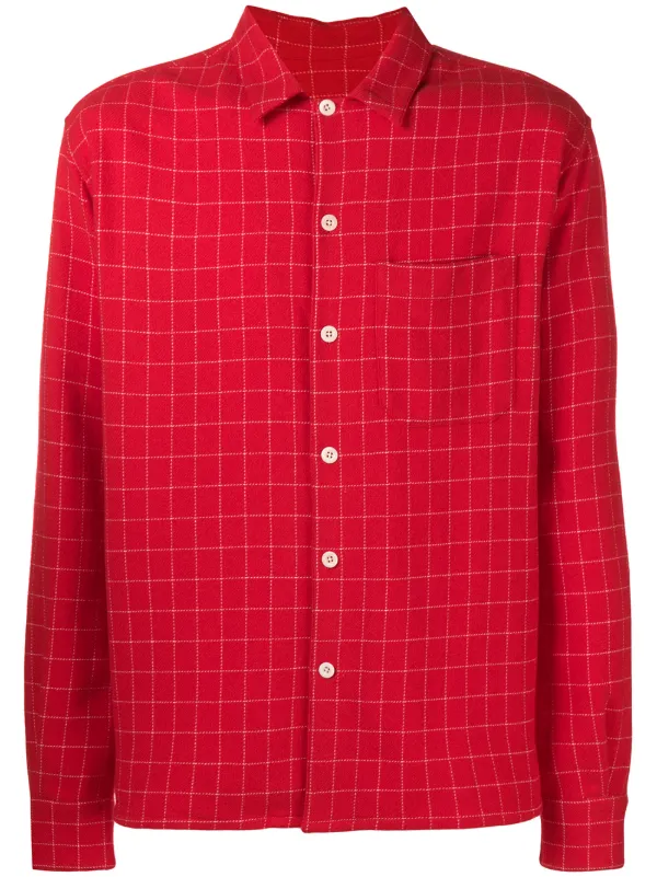 AMI Paris Camp Collar Overshirt - Farfetch