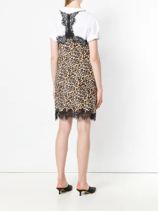 leopard print slip dress展示图