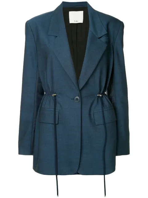 Click to view more detailed imagery on our partner's website Tibi 'tropical' Blazer - Blau In Blue