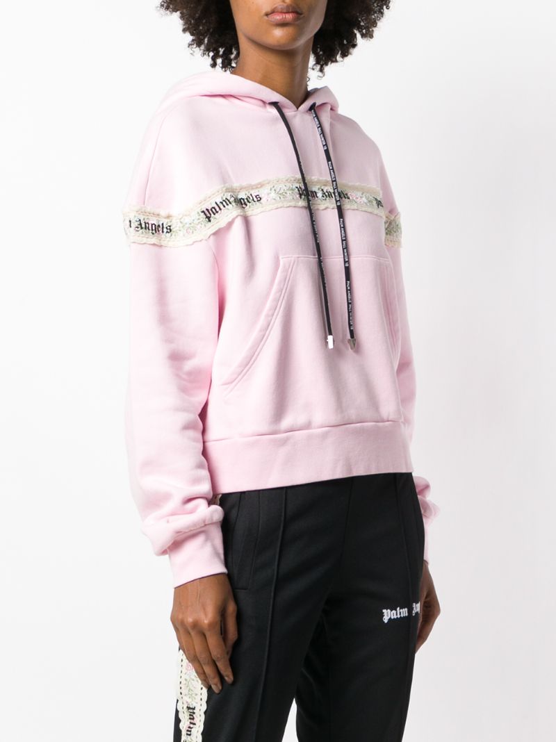 palm angels floral hoodie