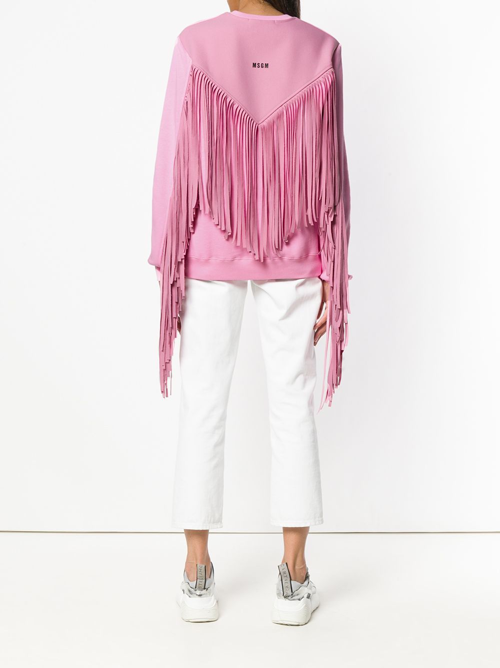 msgm fringe sweatshirt